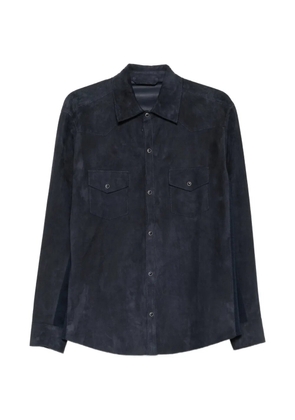Eleventy chest-pocket overshirt - Blue