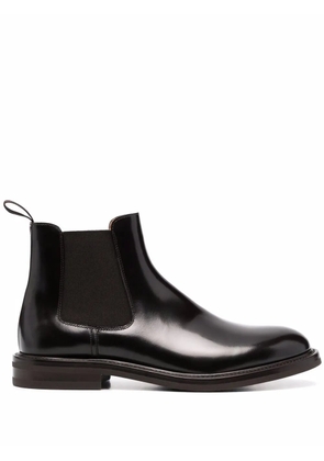 Scarosso Eric glossy leather boots - Brown