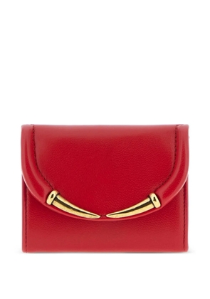 Roberto Cavalli horn-embellished foldover wallet - Red