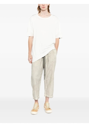Thom Krom drawstring-waist cropped trousers - Neutrals