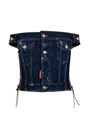 DSQUARED2 dark Upside top - Blue