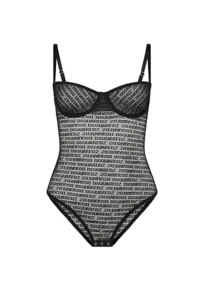 DSQUARED2 logo-print bodysuit - Black