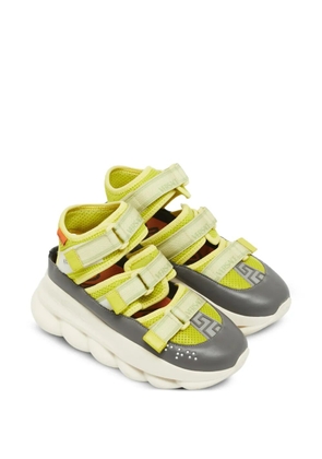 Versace Pre-Owned Chain Reaction touch-strap sneakers - Grey