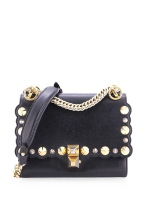 Fendi Pre-Owned Kan I Bag Studded Leather Small shoulder bag - Black
