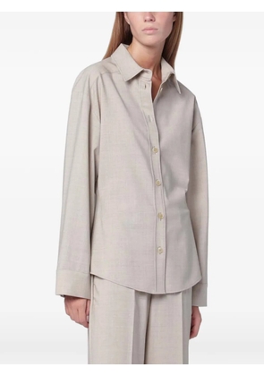 P.A.R.O.S.H. long-sleeve button-down shirt - Neutrals