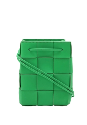 Bottega Veneta Pre-Owned 2021-2026 Small Nappa Maxi Intrecciato Cassette bucket bag - Green