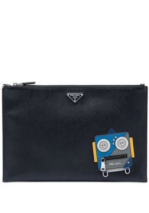 Prada Pre-Owned 2013-2026 Saffiano Robot clutch bag - Black