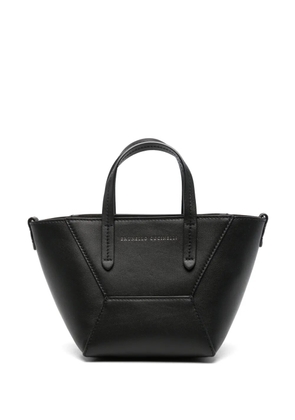 Brunello Cucinelli logo-print tote bag - Black