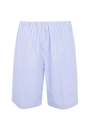 The Frankie Shop striped cotton shorts - Blue