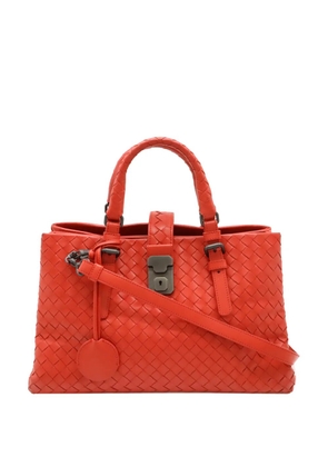 Bottega Veneta Pre-Owned 2012-2026 Small Nappa Intrecciato Roma satchel - Orange