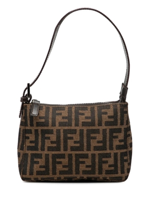 Fendi Pre-Owned 20th Century Mini Zucca Canvas Pochette shoulder bag - Brown