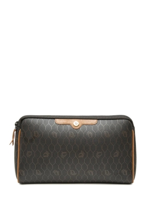 Christian Dior Pre-Owned 20th Century Honeycomb Coated Canvas clutch bag - Black
