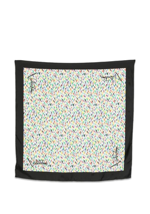 Valentino Garavani logo-print scarf - White