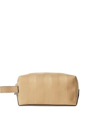FENDI Lui striped wash bag - Neutrals