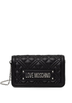 Love Moschino quilted crossbody bag - Black