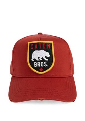 DSQUARED2 logo-patch distressed baseball cap