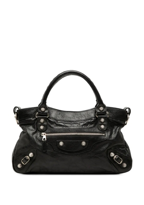 Balenciaga Pre-Owned 2005-2026 Lambskin Motocross Giant 12 First satchel - Black