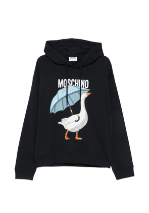 Moschino logo-print hoodie - Blue