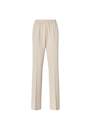PINKO elasticated-waist pressed-crease trousers - Neutrals