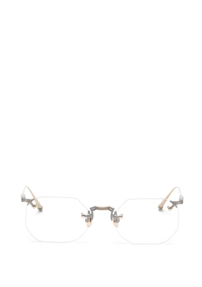 Matsuda rimless geometric-frame glasses - Gold
