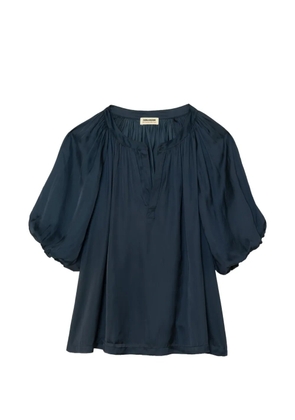 Zadig&Voltaire Teko satin blouse - Blue