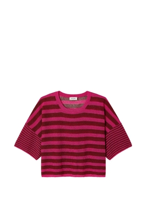 American Vintage Epaky striped T-shirt - Pink