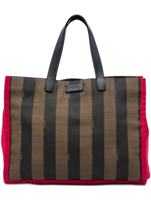 Fendi Pre-Owned 2010-2026 Pequin Canvas Simply Shopping tote bag - Brown