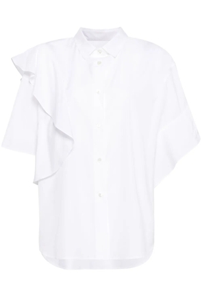 JNBY ruffled short-sleeve shirt - White