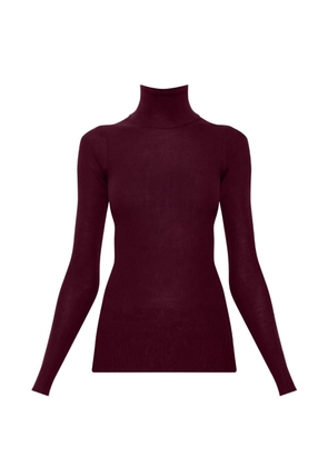 Jil Sander ribbed-knit wool sweater - Red