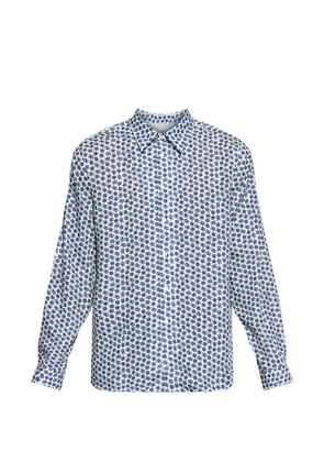 PS Paul Smith Zine Floral printed long-sleeved shirt - White