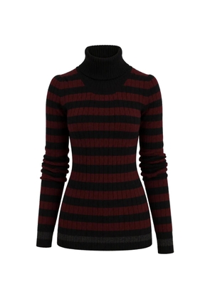 Dolce & Gabbana striped ribbed-knit sweater - Black