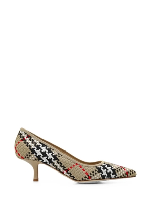 Burberry Check woven pumps - Neutrals