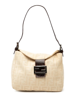 Fendi Pre-Owned 20th Century Zucca Canvas Double Flap shoulder bag - Neutrals