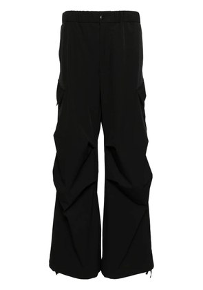 CROQUIS wide-leg cargo trousers - Black