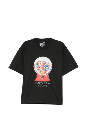 Melt graphic-print T-shirt - Black