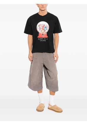 Melt graphic-print T-shirt - Black