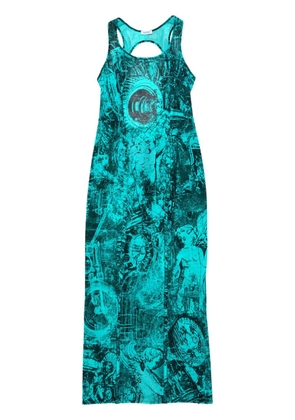 Acne Studios graphic-print dress - Blue
