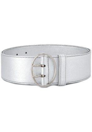 Prada metallic-effect buckle belt - Silver