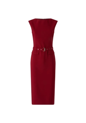PINKO belted sleeveless dress - Red