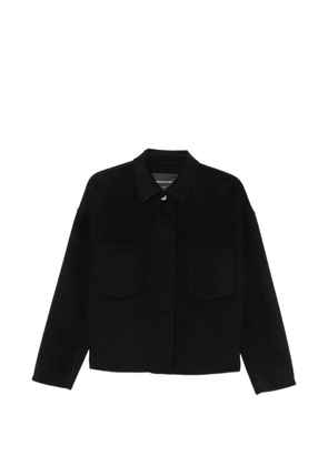 Fabiana Filippi hardware-detail drop-shoulder coat - Blue