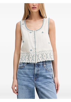 Hoss Intropia Carmela scalloped-hem blouse - Neutrals