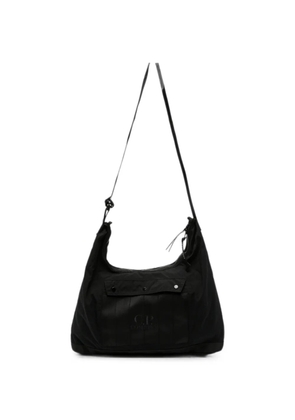 C.P. Company logo-embroidered messenger bag - Black