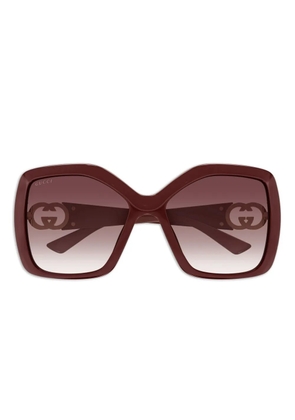 Gucci Eyewear Interlocking G-plaque sunglasses - Red