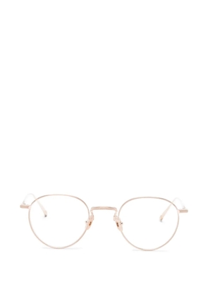 Matsuda round-frame engraved glasses - Gold