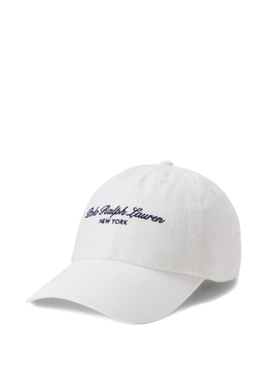 Polo Ralph Lauren logo-embroidered cotton cap - White