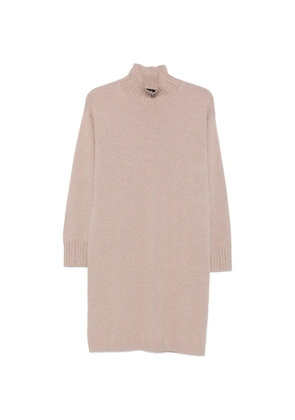 Fabiana Filippi high-neck knitted mini dress - Neutrals