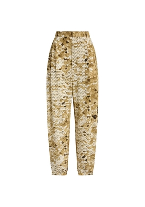 Moschino sequin-embellished pleated trousers - Neutrals