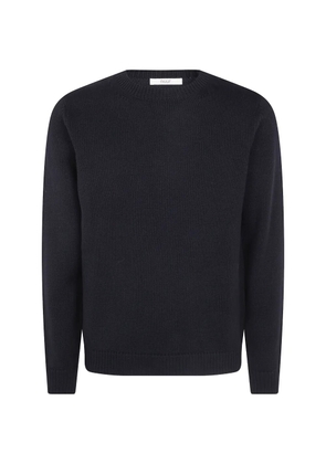 Nuur round-neck wool sweater - Black