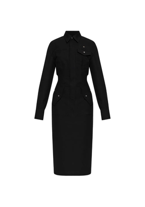 DSQUARED2 button-down long-sleeve midi dress - Black