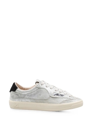 Autry Windscape laminated suede sneakers - Silver